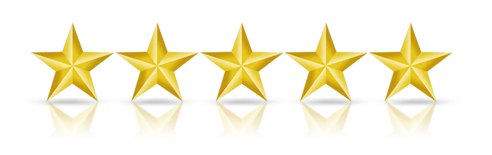 mochalean 5-star customer rating badge, symbolizing trusted weight loss supplement effectiveness.